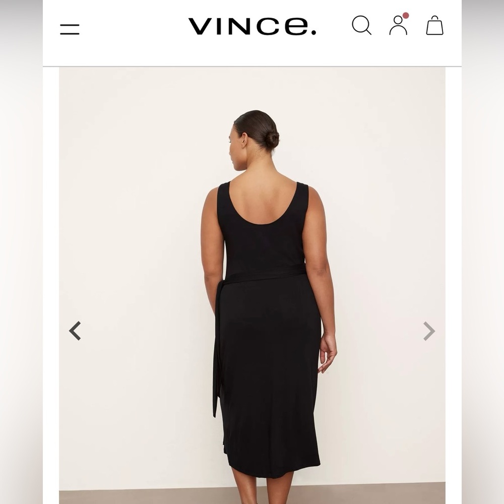 Vince Medium Wrap Dress *color is NAVY BLUE*